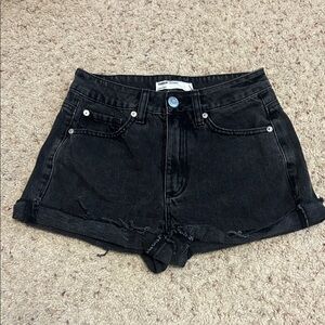 Garage Black Jean Shorts